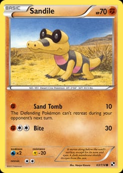 Black & White Sandile #63 card