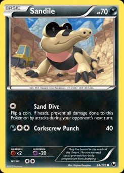 Dark Explorers Sandile #64 card