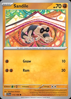 Scarlet & Violet Sandile #115 card