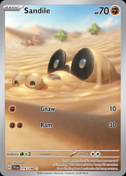 Scarlet & Violet Sandile #216 card