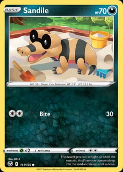2022 Silver Tempest Sandile #111 card