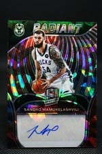 2021-22 Panini Spectra Radiant Signatures Sandro Mamukelashvili #RSI-SAN card