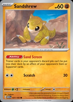 151 Sandshrew #27 card