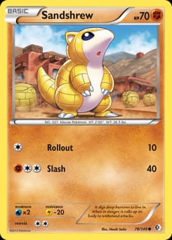 Boundaries Crossed Sandshrew #78 card