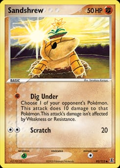 Delta Species Sandshrew #82 card