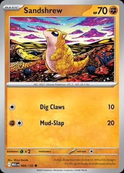Mega Evolution Sandshrew #68 card