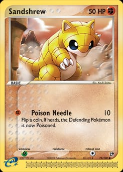 Sandstorm Sandshrew #75 card