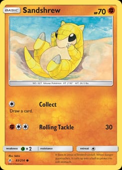Unbroken Bonds Sandshrew #83 card