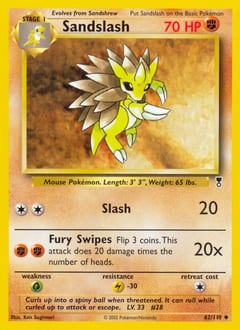 2002 Legendary Collection Sandslash #62 card