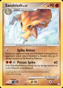 2007 Mysterious Treasures Sandslash #61 card