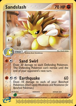 2003 Sandstorm Sandslash #21 card