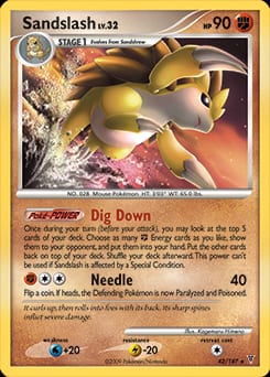 2009 Supreme Victors Sandslash #42 card