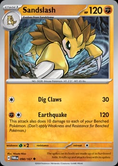 2024 Twilight Masquerade Sandslash #98 card