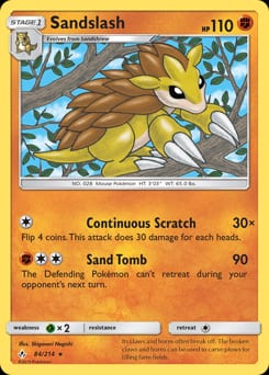 2019 Unbroken Bonds Sandslash #84 card