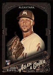 2018 Topps Allen & Ginter X Base Set Sandy Alcantara #334 card