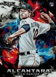 2018 Topps Fire Base Set Sandy Alcantara #133 card