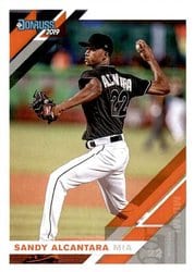 2019 Donruss Base Set Sandy Alcantara #198 card
