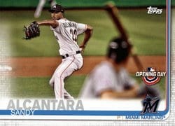 2019 Topps Opening Day Base Set Sandy Alcantara #17 card