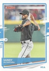 2020 Donruss Base Set Sandy Alcantara #191 card