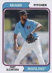 2020 Topps Archives Base Set Sandy Alcantara #179 card