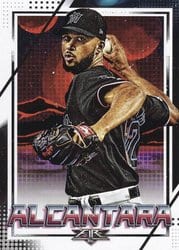 2020 Topps Fire Base Set Sandy Alcantara #125 card