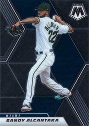 2021 Panini Mosaic Base Set Sandy Alcantara #90 card