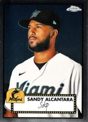 2021 Topps Chrome Platinum Anniversary Base Set Sandy Alcantara #277 card