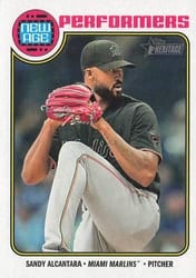 2023 Topps Heritage New Age Performers Sandy Alcantara #NA-25 card