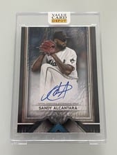 2023 Topps Museum Collection Archival Autographs Sandy Alcantara #AA-SA card