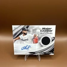 2023 Topps Update Major League Material Autographs Sandy Alcantara #MLMA-SA card