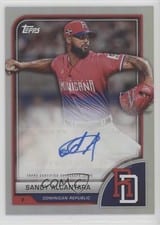 2023 Topps World Baseball Classic Autographs Sandy Alcantara #AV-SA card
