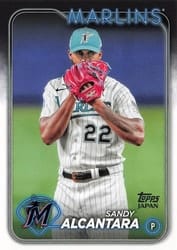 2024 Topps Japan Edition Base Set Sandy Alcantara #156 card