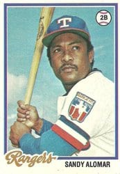 1978 Topps Base Set Sandy Alomar #533 card