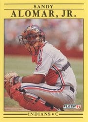 1991 Fleer Base Set Sandy Alomar, Jr. #359 card