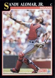 1991 Score Base Set Sandy Alomar Jr. #793 card