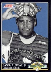 1991 Score Base Set Sandy Alomar, Jr. #851 card