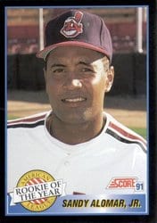 1991 Score Base Set Sandy Alomar, Jr. #879 card