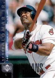 1998 Upper Deck Base Set Sandy Alomar Jr. #76 card