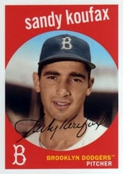 2018 Topps Archives Base Set Sandy Koufax #25 card