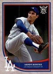 2018 Topps Big League Base Set Sandy Koufax #350 card