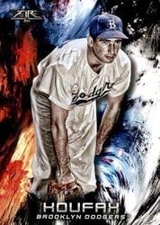 2018 Topps Fire Base Set Sandy Koufax #200 card