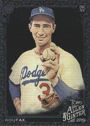 2019 Topps Allen & Ginter X Base Set Sandy Koufax #32 card