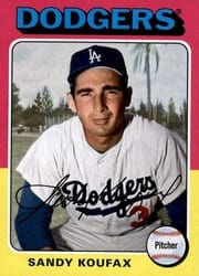 2019 Topps Archives Base Set Sandy Koufax #122 card