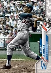 2020 Topps Base Set Sandy Koufax #381b card