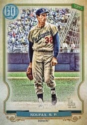 2020 Topps Gypsy Queen Base Set Sandy Koufax #315 card