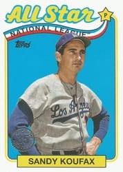 2024 Topps 1989 Topps Baseball 35th Anniversary All-Stars Sandy Koufax #89ASB-14 card