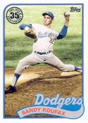 2024 Topps 1989 Topps Baseball 35th Anniversary (Series 2) Sandy Koufax #89B2-47 card
