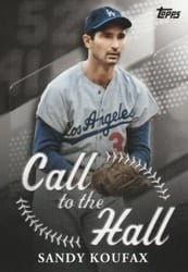 2025 Topps Call to the Hall Sandy Koufax #CTH-13 card