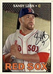 2016 Topps Heritage Base Set Sandy Leon #682 card