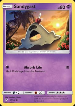 Burning Shadows Sandygast #61 card